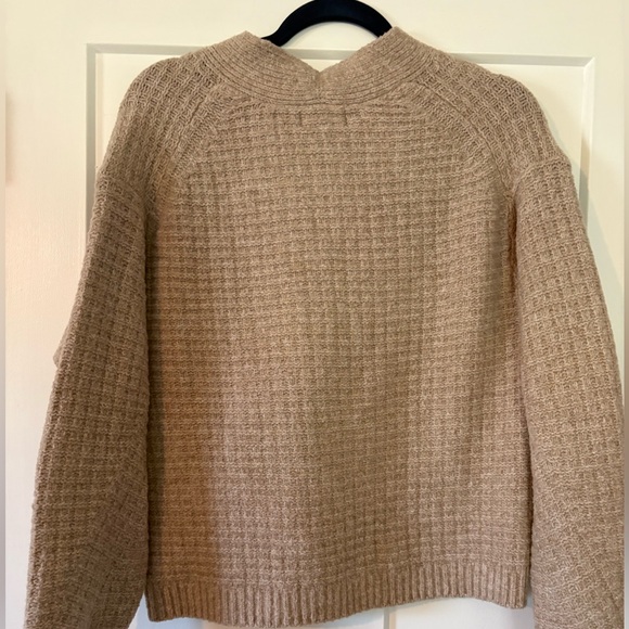 Universal Thread Taupe Waffle-Knit Button Front Cardigan - Picture 3 of 3